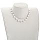 Colliers de perles d'imitation en plastique blanc NJEW-JN03059-01-4