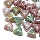Natural Indian Agate Cabochons X-G-T025-10x10mm-17-1