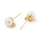 Accessoires de boucles d'oreilles en perles naturelles KK-B059-33G-2