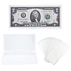 Nbeads Transparent Plastic Commemorative Banknote Storage Bags ABAG-NB0001-52-1