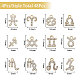 Globleland 48 pièces 12 styles 12 constellations alliage strass pendentifs FIND-GL0001-49-2