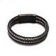 Braided Imitation Leather Cord Bracelets BJEW-O124-01-2