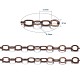 Brass Flat Oval Cable Chains X-CHC025Y-R-3