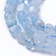 Chapelets de perles en aigue-marine naturelle G-P433-06A-3