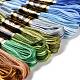 18 Skeins 18 Colors 6-Ply Polyester Embroidery Floss OCOR-M009-01C-03-2