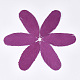 環境に優しいシープスキンレザーのビッグペンダント  羽  赤ミディアム紫  70x29x1.5mm  穴：1.5mm FIND-S301-23F-1