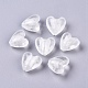 Perles en verre d'argent feuille manuelles X-FOIL-R050-20x13mm-17-1
