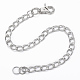 Iron Curb Chain Belts AJEW-H011-20-2