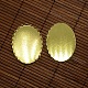 Claro cubierta abovedada cabujón de cristal ovalada de 40x30 mm de latón dorado que hace la foto cabujón de diy DIY-X0108-G-FF-3