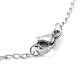 202 collane di perline rosario in acciaio inox NJEW-D060-01C-GP-4