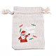 Рождественские мешочки для хранения хлопчатобумажной ткани ABAG-M004-02I-1