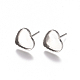 Accessoires de puces d'oreilles en 304 acier inoxydable STAS-G225-21P-1