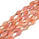 Agate à bandes naturelles / brins de perles d'agate à rayures G-L544-052-1