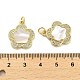 Латунные микропаве прозрачные подвески с фианитом KK-K365-05D-G-3