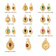 Fashewelry 10 pièces 10 style 304 pendentifs en acier inoxydable STAS-FW0001-24-2