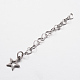 304 Stainless Steel Heart Link Chain Extender X-FIND-JF00074-2