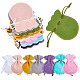 Hobbiesay 48pcs 8 colori sacchetti con coulisse per la conservazione di gioielli in velluto a zucca TP-HY0001-15-1