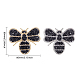 FINGERINSPIRE 12pcs Crystals Bee Patches Iron on Clothes Patches Rhinestone Appliques Patches For Clothes DIY-FG0001-38-2