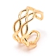 Infinity Wire Wrap Brass Cuff Earrings EJEW-TAC0010-003-1