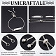 Kit de bricolage de bracelets à graver Unicraftale comprenant des étiquettes vierges à graver rectangulaires STAS-UN0039-30-3