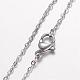 304 Stainless Steel Pendant Necklaces NJEW-D277-18-4