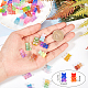 CHGCRAFT 200Pcs Glitter Powder Gummy Resin Bear Flatback Cabochons Beads for DIY Brooch Decoration Mobile Phone Case Accessories CRES-GL0001-04-3