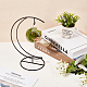 AHANDMAKER Ornament Display Stand Iron Curve Design Display Stand Black Ornaments Display Holder Air Plant Hanger Hanging Stand for Microscopic Plants Earrings Necklaces Display IFIN-GA0001-27-5