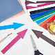 Craspire 10 Juego de etiquetas autoadhesivas de flecha de PVC de 10 colores DIY-CP0010-44-4