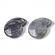 天然石ラブラドライトビーズ  穴なし/ドリルなし  らせん状のシェル形状  32.5x28x8mm X-G-R464-008A-3