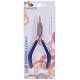 PandaHall Elite 1 Set Size 130x53mm Flat Nose Pliers for Jewellery Making Craft 316 Stainless Steel Short Chain TOOL-PH0001-01A-6