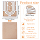 Прямоугольные доски для дизайна из деревянных бусин ODIS-WH0038-54-2