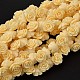 Rose Flower Resin Beads Strands RESI-G004-6-2