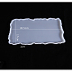 波状の長方形のフルーツトレイのシリコーン型  UVレジン用  エポキシ樹脂工芸品作り  ホワイト  305x170x10mm SIMO-PW0001-293B-1