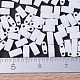 MIYUKIハーフティラビーズ  日本製シードビーズ  2の穴  （htl402f）マットホワイト  5x2.3x1.9mm  穴：0.8mm  約250個/10g X-SEED-J020-HTL0402F-4