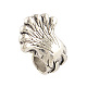 Peacock Antique Silver Plated Alloy Rhinestone European Beads ALRI-Q227-09-3