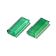 染色および加熱された天然グリーンオニキス瑪瑙カボション  長方形  ライムグリーン  20x8x3.5mm G-G975-04A-01-4