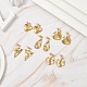 5 Pairs 5 Style Twist Triangle & Nugget & Flat Round 304 Stainless Steel Dangle Stud Earrings Set for Women EJEW-JE05090-02-2