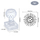 Прозрачные акриловые штампы для мыла DIY-WH0445-004-4