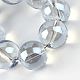 Abalorios de vidrio electroplate hebras EGLA-Q062-8mm-A07-4