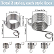 SUNNYCLUE 16Pcs 2 Style Steel Wire Knitting Thimbles FIND-SC0007-71-2