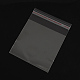 セロハンのOPP袋  小さなジュエリー収納袋  粘着シールバッグ  長方形  透明  10x8cm  一方的な厚さ：0.035mm  インナー対策：7.5x8のCM OPC-R012-14-2