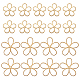 Benecreat 20 Stück 2-Stil-Blumen-Hohlrahmen-Anhänger KK-BC0011-66-1