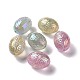 Placage uv arc-en-ciel irisé abs perles de paillettes en plastique KY-G025-01-1