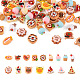 64Pcs 16 Styles Opaque Resin Decoden Cabochons CRES-TA0001-16-1