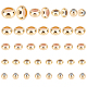 PandaHall Elite 48Pcs 4 Style Brass Beads KK-PH0004-85-1