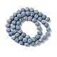 Brins de perles de pyrite naturelle et de turquoise G-K317-A21-02-4