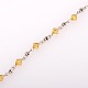 Hechos a mano de las cadenas de los abalorios de cristal bicono para collares pulseras hacer AJEW-JB00061-06-1