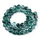 Chapelets de perles en jade naturelle à deux tons G-R165-8mm-05-2