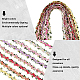 15 ярд цветочной полиэфирной кружевной ленты с вышивкой OCOR-WH0070-77A-6