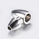 304 Stainless Steel Pointed Magnetic Clasps with Glue-in Ends STAS-F132-43P-2mm-3
